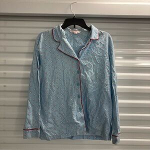 Victoria's Secret Blue Top with Red Star Pattern